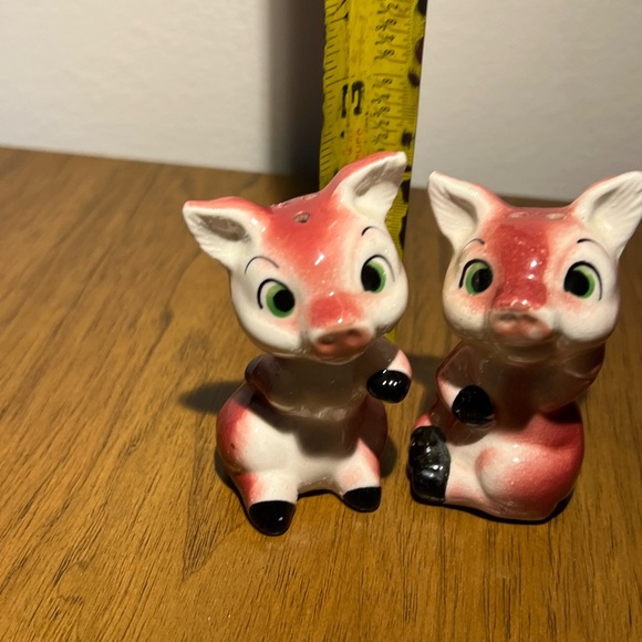 Vintage pig  Salt & Pepper Shaker Set Japan  Perfect Charming Collection - Picture 3 of 6